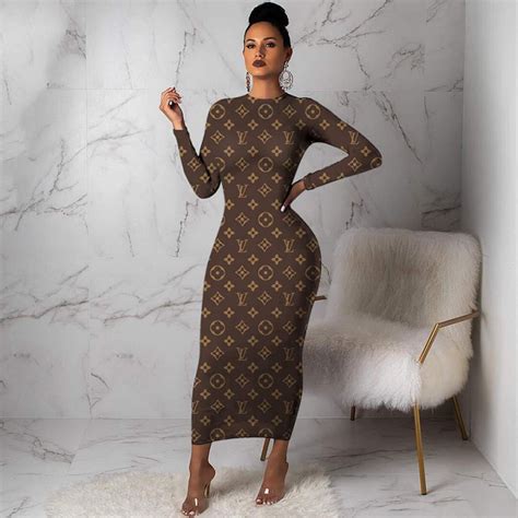 lv bodycon dress|louis vuitton gowns for women.